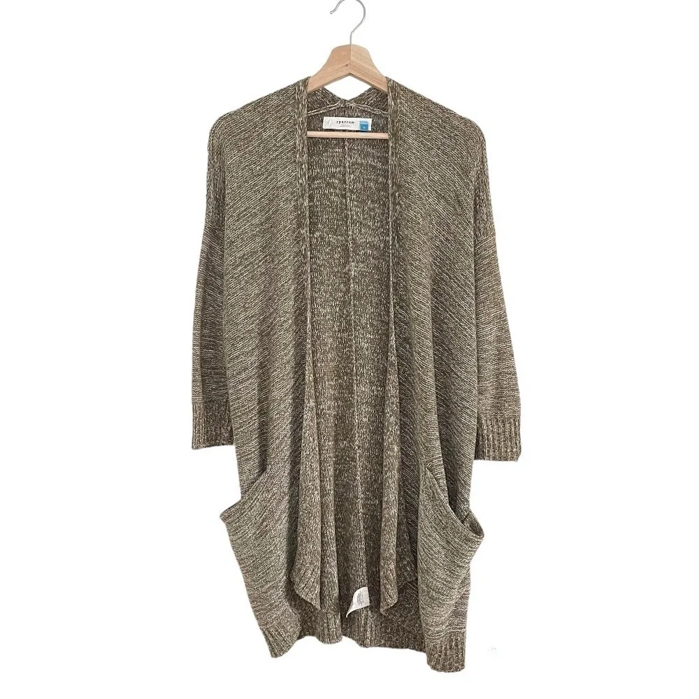 Anthropologie Sparrow Far From Whistler Longline Cardigan Sweater Moss Small